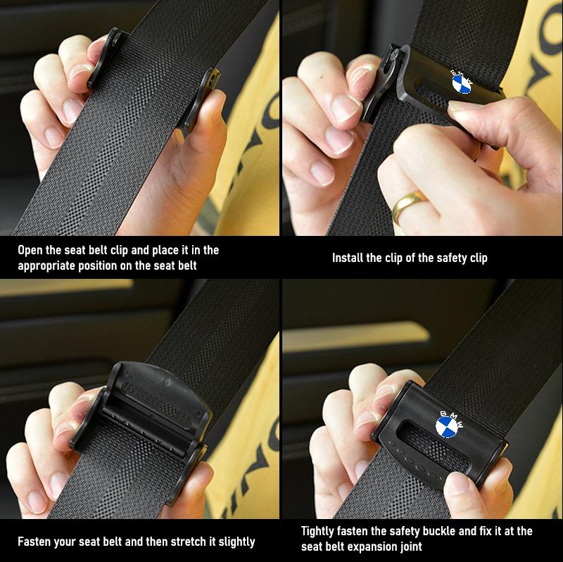 Car Safety Belt Buckle Adjustable Seat Belt Fixed Limiter For BMW M 1 3 4 5 6 7 Series M3 M6 F01 F02E34 E36 E70 F10 X6 X1