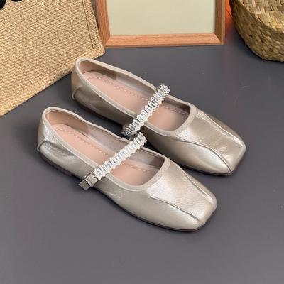 Модные хрустальные балетки Мягкая женская обувь Модные неглубокие Осенние Удобные балетки для танцев 2025 Новые тенденции Кроссовки Платье Zapatillas Mujer