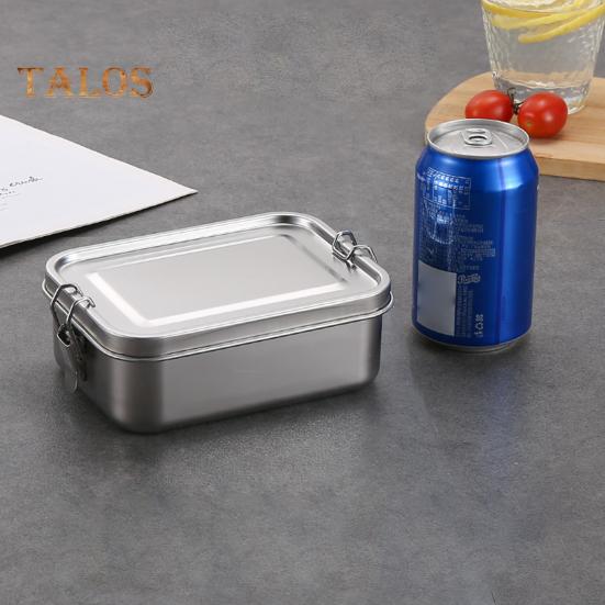 Ланч-бокс из нержавеющей стали, герметичный ланч-бокс для детей и взрослых, контейнеры для еды для сэндвичей, фруктов, закусок