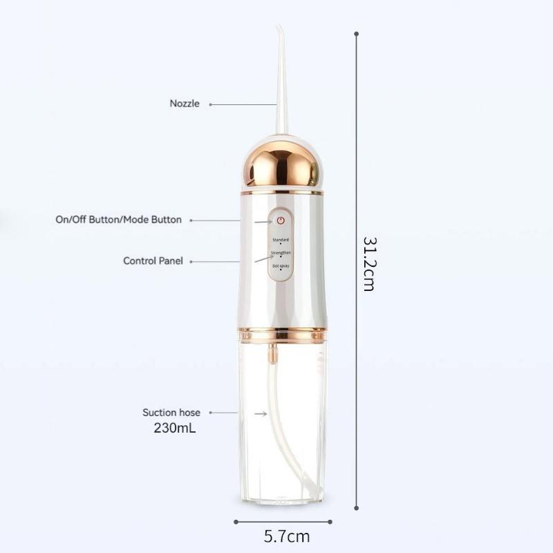 Новый USB портативный ирригатор для полости рта с водяной нитью, ирригатор для полости рта, 230 мл, 4 насадки, машина для чистки зубов и полости рта