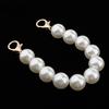 Round Pearl Beading Short Handles Replacement for Beach Bag Handbags Strap