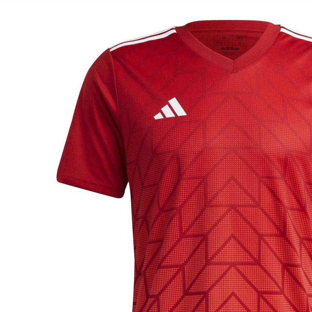 Adidas Mens Performance Team Icon 25 Geometric Pattern Jersey