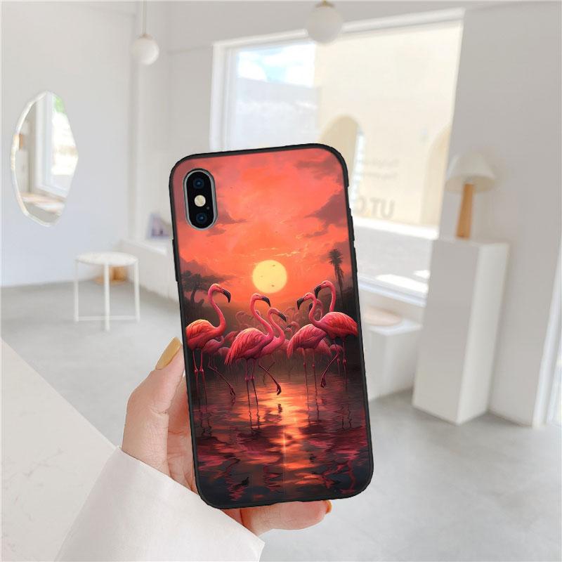 Flamingos Pink bird flower Case for Samsung M02 M06 M15 M16 M20 M21 M30 M30S M31 M35 M51 M55 M56 A36 A42 A50 A50S A51 A52