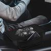 Чехол на центральную консоль автомобиля с принтом черепа, нескользящий чехол на подлокотник для автомобиля, универсальные защитные чехлы для подлокотников, подходят для автомобилей, внедорожников, декоративные чехлы для автомобилей
