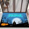 Halloween Themed Entrance Mat Pumpkin Bat Castle Non Slip Entrance Mat Holiday Decoration Home Entrance Carpet