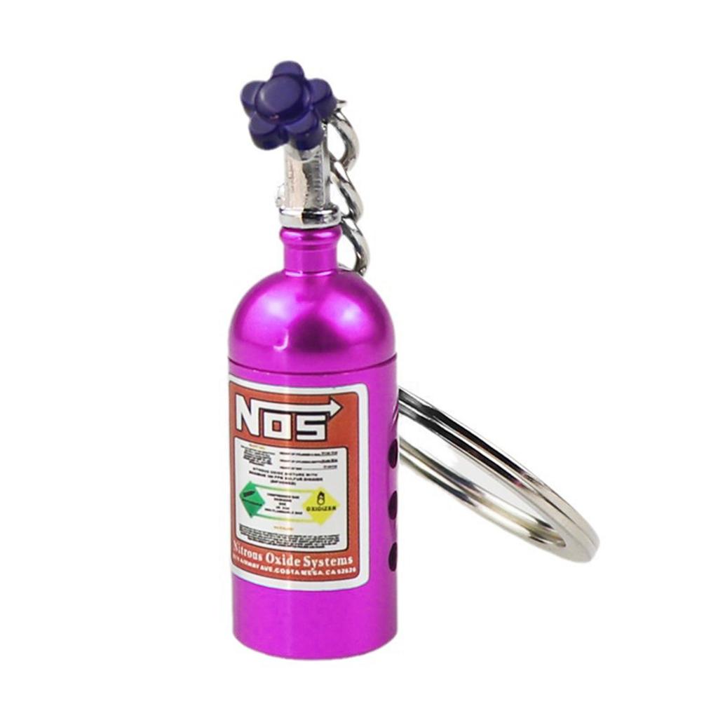 Креативный брелок в виде бутылки NOS Nitro с ароматизированным бальзамом-наполнителем, аксессуар для автомобиля для автолюбителей и тех, кто ведет модный образ жизни