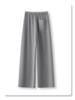 Women's Gray Wide-Leg Slimming Sweatpants - 2025 Spring Collection