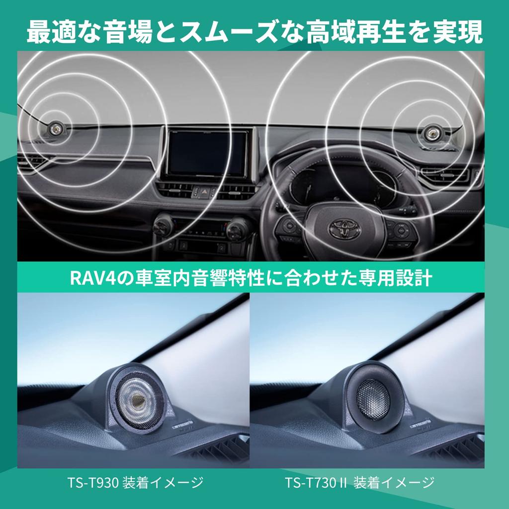 Pioneer Pioneer Акустическая система Улучшение качества звука Элемент Комплект для установки твитера для RAV4 Черный Carrozzeria UD-K302