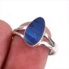 Подарочное кольцо из чистого серебра 925 пробы с натуральным австралийским опалом ручной работы S.7.5 u1S71