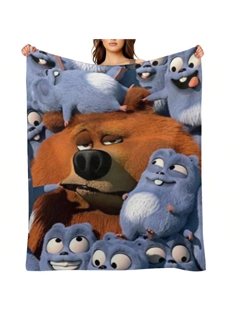 Grizzy And The Lemmings Throw Blanket Plaid Sleeping Bag Heavy To Sleep For Sofa Blankets