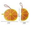 Orange Grapefruit Passport Holder Ultra-thin Passport Clip Creative Fold Purse  Women