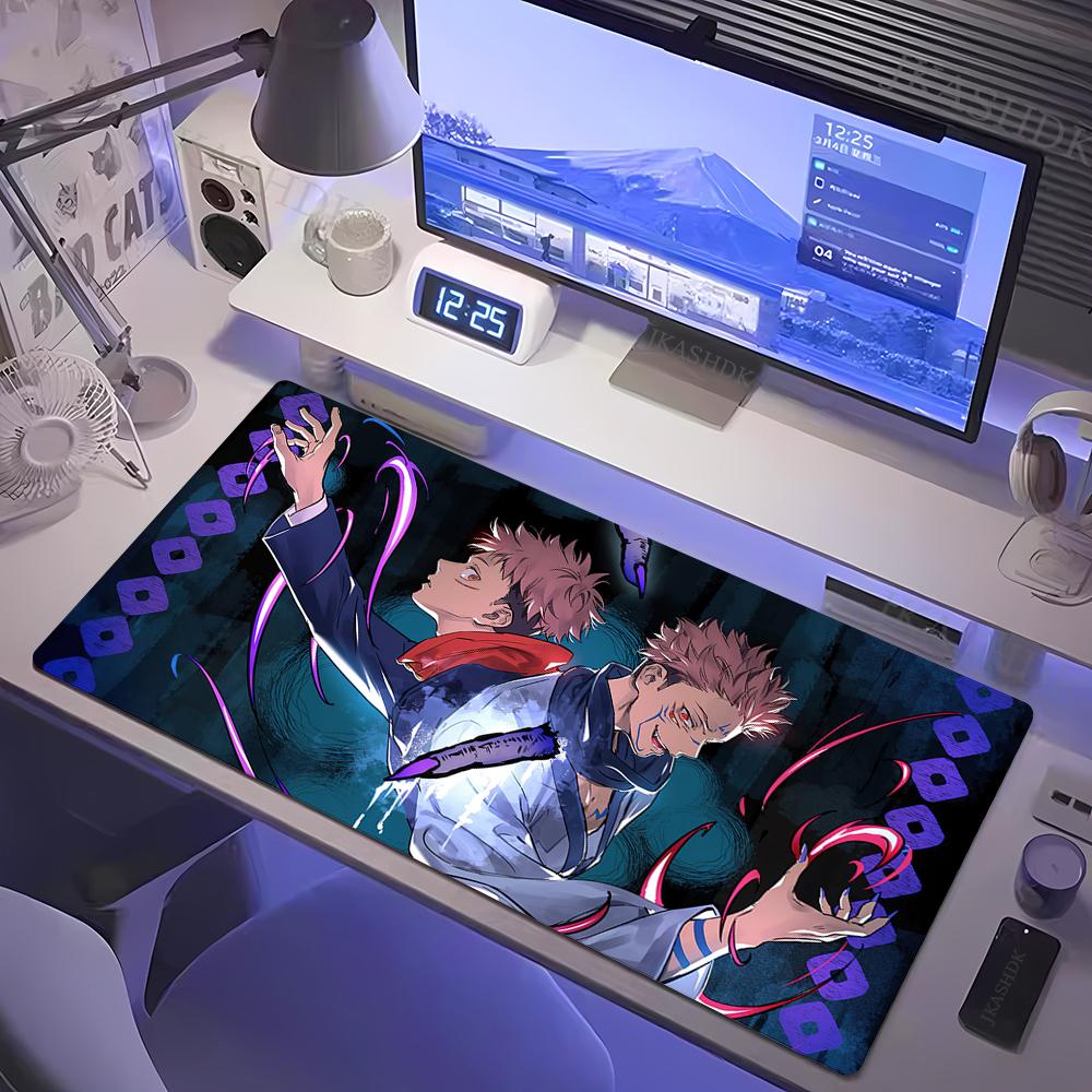 Большой игровой коврик для мыши Jujutsu Kaisen Коврик для мыши Аниме Годжо Сатору Настольный коврик Геймерская компания Клавиатура Коврики для мыши Компьютерный ковер