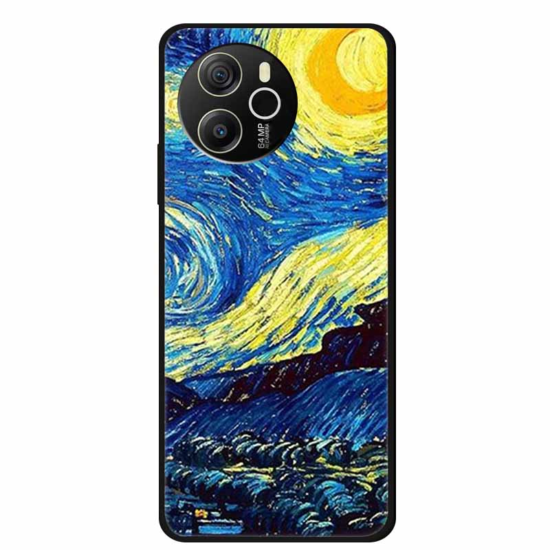 Для Blackview Shark 8 4G Чехол 6.78'' Мультяшный Черный Силиконовый ТПУ Мягкая Крышка Телефона для Blackview Shark 8 Защитный Para Shark 8 4G