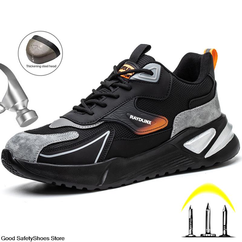 Дышащие рабочие кроссовки, мужская защитная обувь со стальным носком, противоударная защитная рабочая обувь, мужская и женская неразрушимая обувь, защитные ботинки