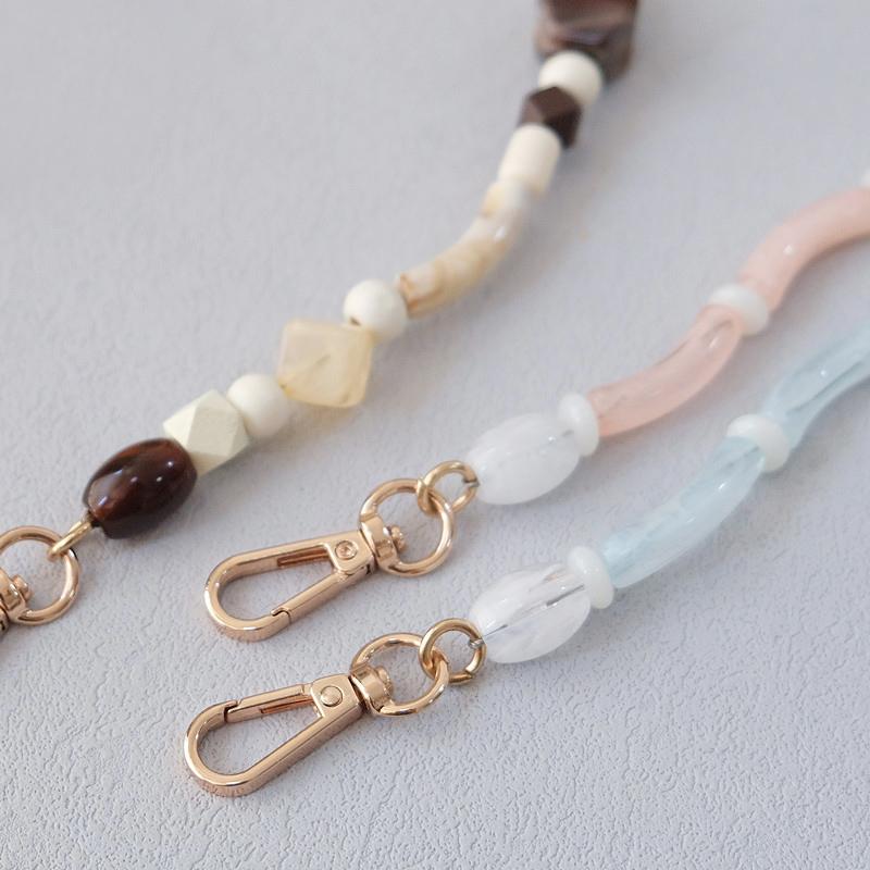 Новый аксессуар для женской сумки, красочные деревянные смоляные бусины, браслет ручной работы, акриловые цепочки для сумок, женская сменная цепочка для ручки сумки