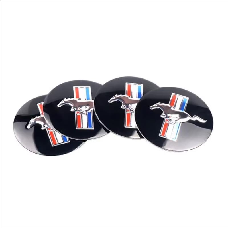 4Pcs 56mm Car Emblem Auto Wheel Center Hub Caps Decal Accessor For Ford Focus Fiesta Puma Ranger Kuga MK7 MAX F150 Mondeo Escape HNQJR1