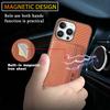 Кожаный чехол-кошелек с отделением для карт для iPhone 16 Pro Max 15 Plus 14 13 Mini 12 11 16e 17 Pro Max Xs Xr X SE 6 7 8 Магнитный RFID-кошелек