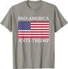 Про-Америка Анти-Трамп - Американский Флаг США Сопротивление Футболка