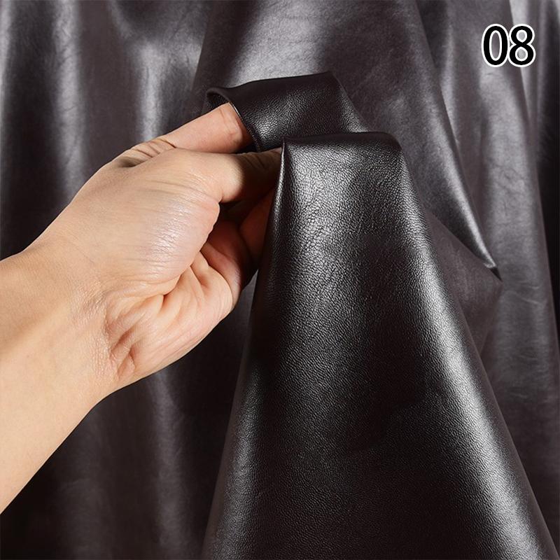 50*140m Matte Faux Leather Fabric Stretch Imitation Sheepskin Soft PU Fabric DIY Sewing Motorcycle Jacket Clothes Material