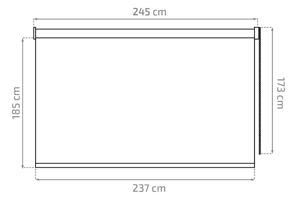 Balcony awning, external vertical roller blind, terrace cover, blackout