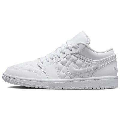 Женские кроссовки Air 1 Low Triple White Quilted Jordan DB6480-100