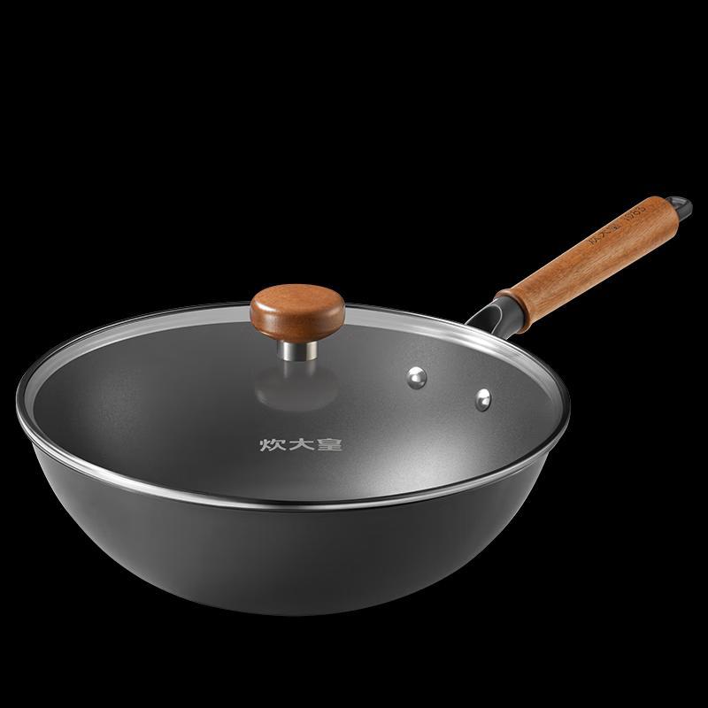 COOKER KING Titanium-Reinforced Wrought Iron Wok