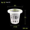 Black Hydroponic Root Holder 55 | No. 45 Plastic Planting Basket Cup for Soilless Cultivation