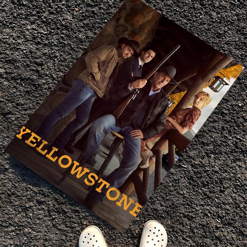 Yellowstone Printed Carpet, Rug for Office Chair Living Room Bedroom Kitchen Room Decor Gifts.