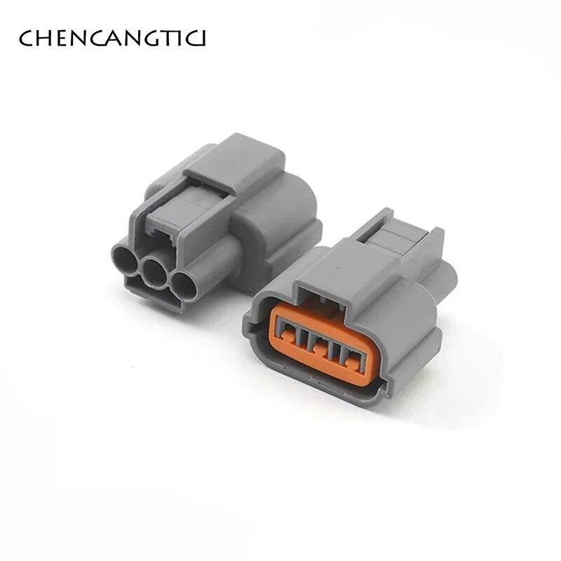1 Set 3 Pin Car Waterproof Ignition Coil Connector Fuel Injector Sensor Plug for Mitsubishi Head 4G64 4G69
