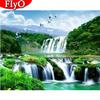 DIY Алмазная мозаика полная квадратная река Алмазная вышивка крестиком пейзаж горный хрусталь картина водопад домашний декор