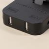 Вращающаяся на 180 градусов розетка 3-в-1 EU Plug Converter Удлинитель для путешествий EU Multi-Plug Тонкий беспроводной адаптер для розеток Розетки