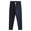 Knitted Fixed-spun Long Velvet Cotton Waffle Light Luxury Simple Japanese Straight Casual Sports Trousers Men