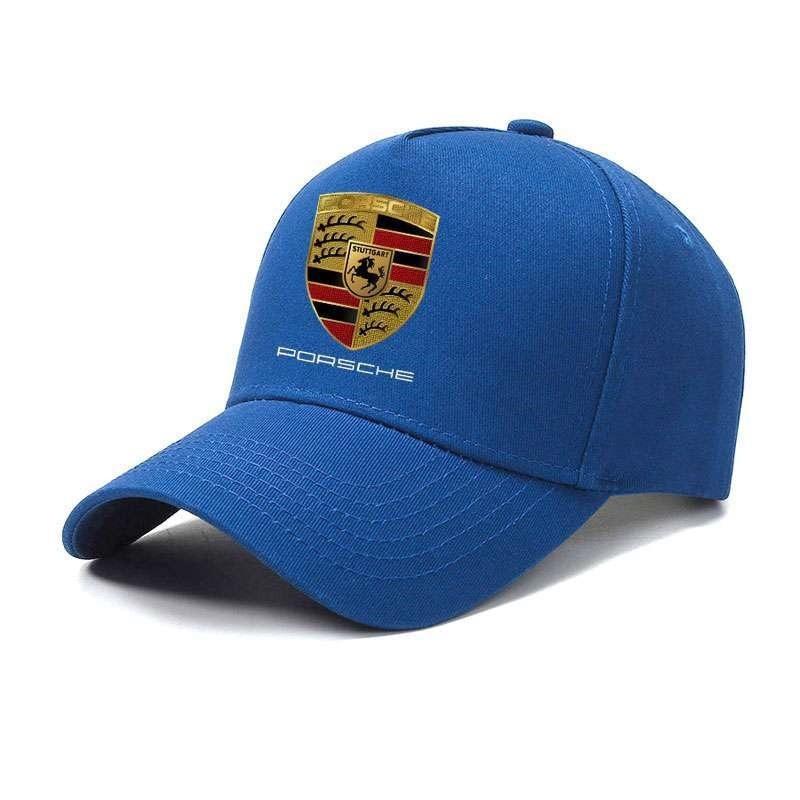Для Porsche NO10Автомобильный значок Хлопковая регулируемая бейсболка Наружные аксессуары Для Porsche Cayenne Panamera Macan Boxster Cayman 718 911 Наклейка