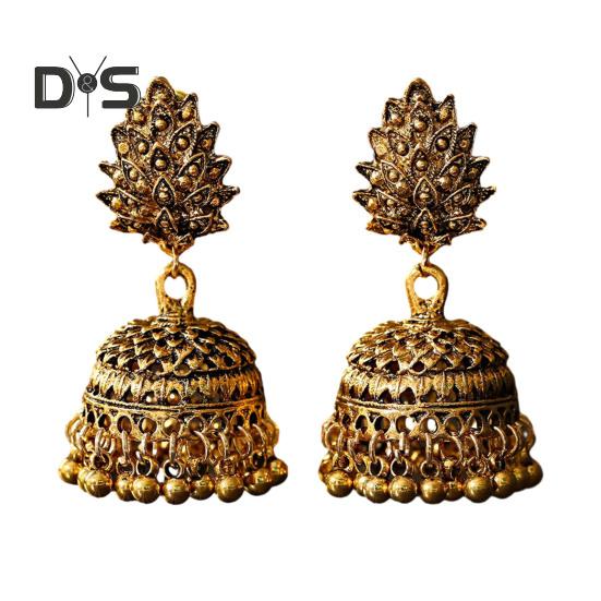 Индийские богемные серьги-капли с кисточками для женщин, этнические афганские винтажные серьги-колокольчики, ретро-бижутерия в цыганском стиле