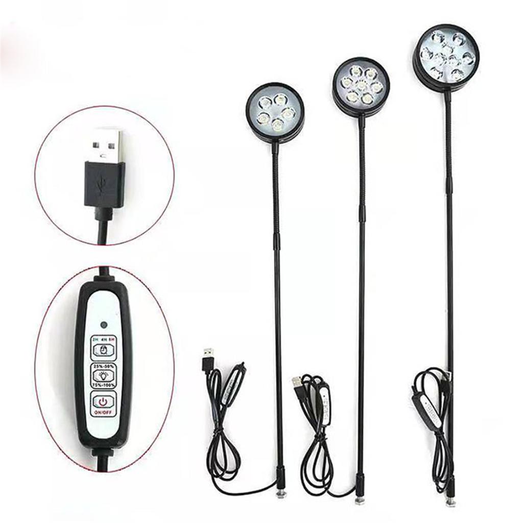 Светодиодный светильник для аквариума с питанием от USB, регулируемой яркостью, с таймером, 360 градусов, полный спектр, светодиодный светильник для аквариума, рост растений, суккуленты, бутылка