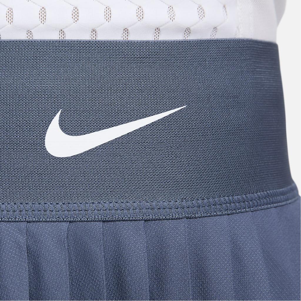 Nike Court Dri-FIT Advantage, однотонная быстросохнущая теннисная юбка, женские плавки, Phantom-Blue DR6850-491