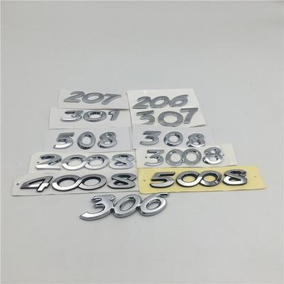 Для 206 207 301 306 307 308 508 2008 3008 4008 5008 эмблема хвост сзади логотип