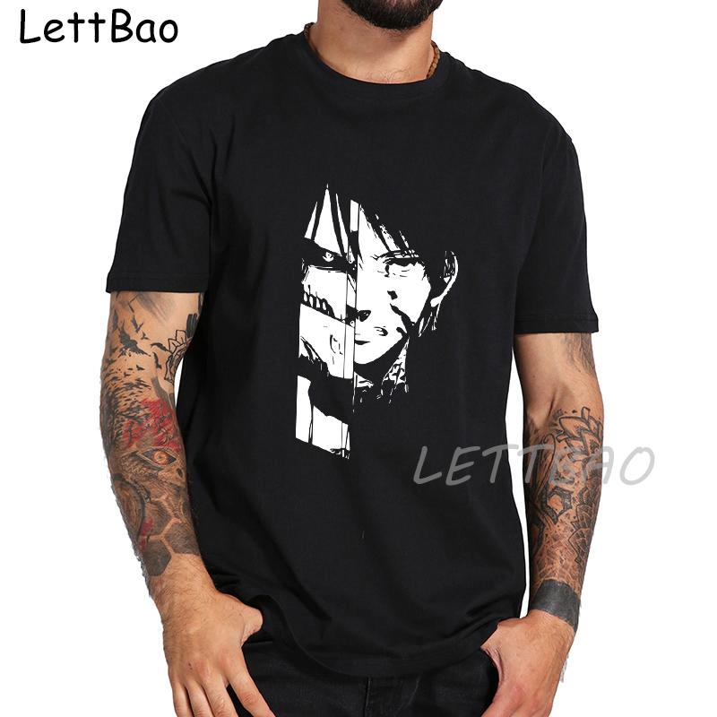 Men Kawaii The Survey Corps Graphic Tees Japanese Anime Attack On Titan T Shirt Funny