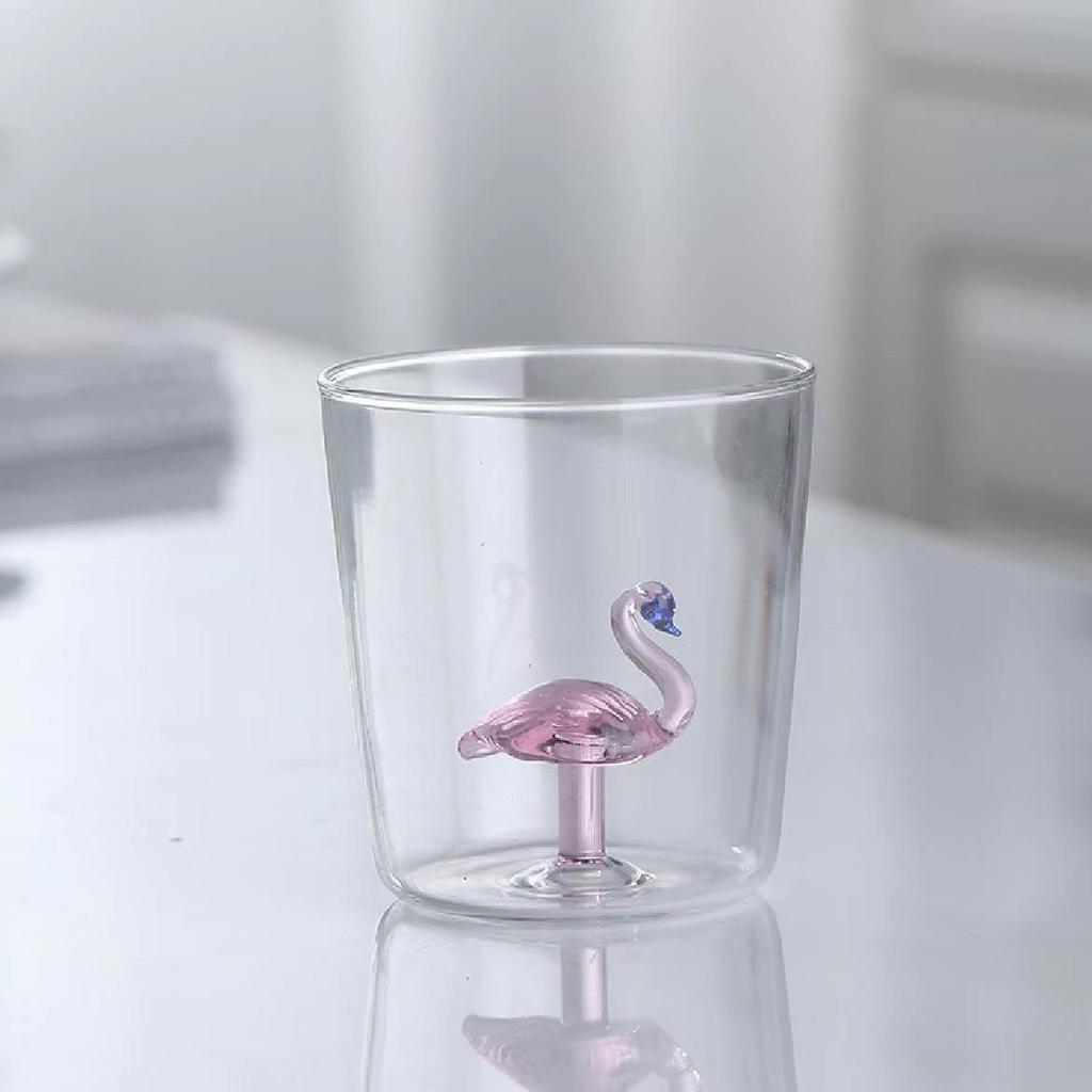 3D Креативная Ручной Работы Чашка из Пузырчатого Стекла Трехмерная Форма Животного Растения Кофе Молоко Напиток Милая Прозрачная Стеклянная Чашка, Подарок