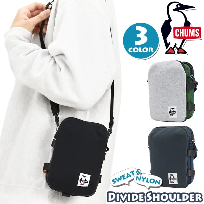 Сумка через плечо Divide Shoulder Sweat Nylon [Chums] Мужская