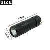 Portable Mini Pocket LED Flashlight USB Rechargeable Waterproof White Light Keychain Torch Super Small Lanterna + 10180 Battery