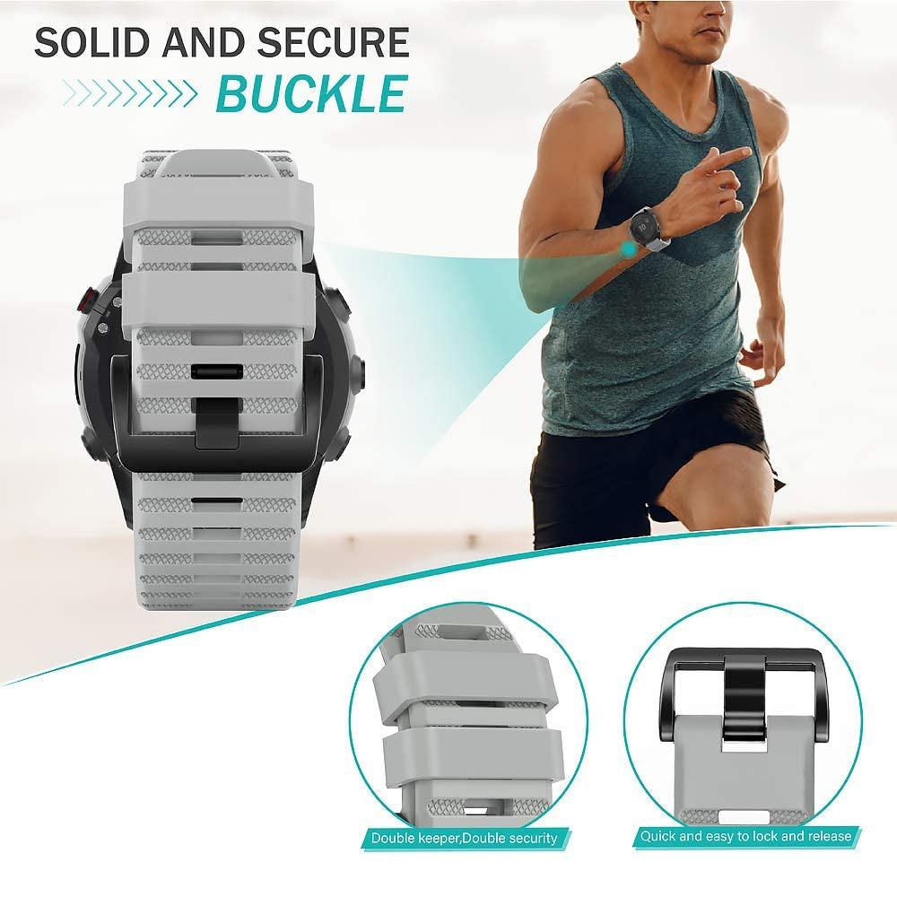 Ремешок для часов Garmin Fenix 3 5 5X 5S Plus 6 6X 6S Pro Quick Release 22 мм 26 мм силиконовый браслет для Forerunner 935 945