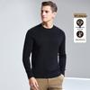 Antonio Men's Machine Washable 100% Fine Wool Crewneck Sweater