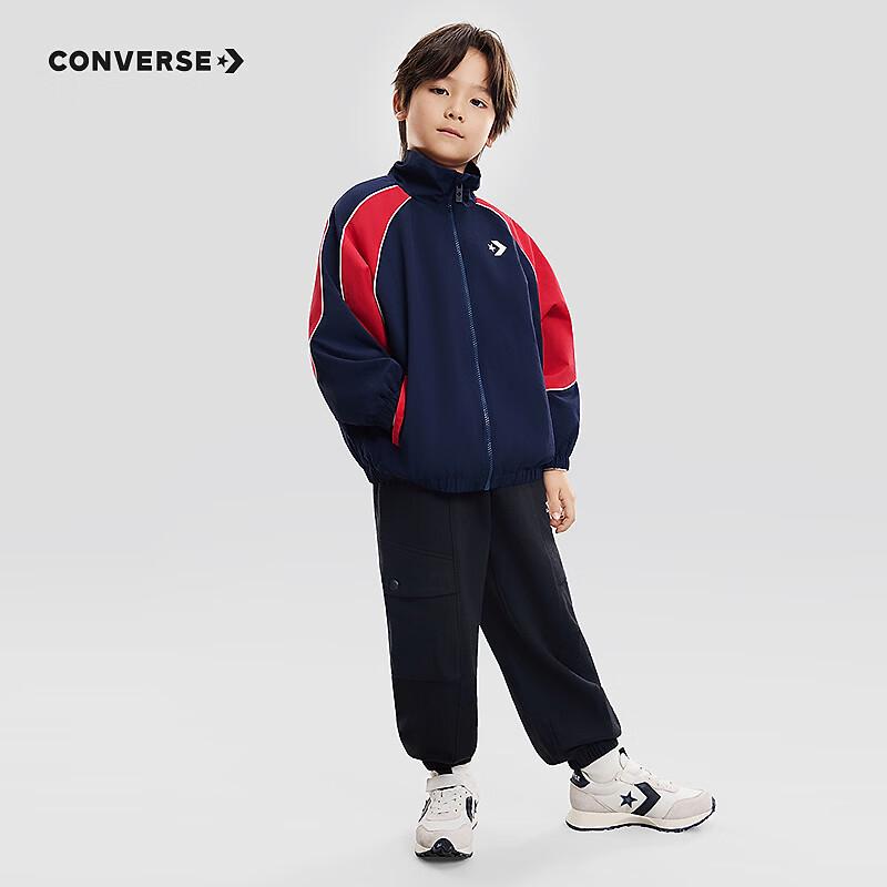 Converse Детские длинные брюки с цветовыми блоками и логотипом из чистого хлопка