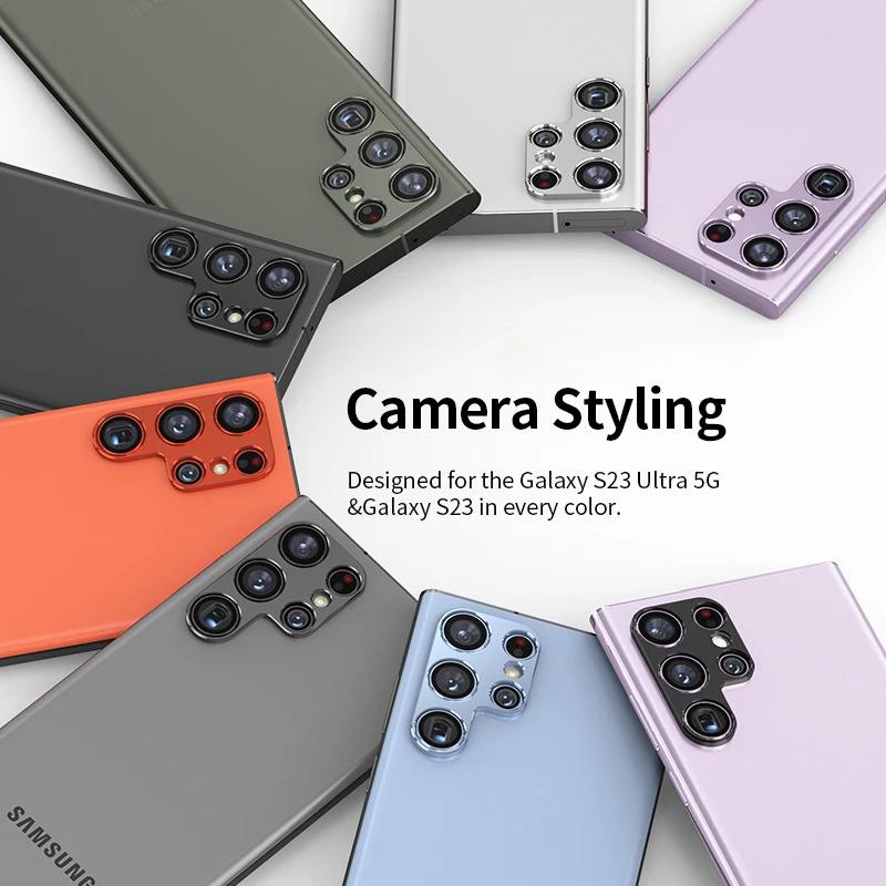 Aluminum Metal Rear Camera Lens Protector For Samsung Galaxy S23 Ultra S23Plus S23+ Lens Cover Screen Protector Lens Ring Film