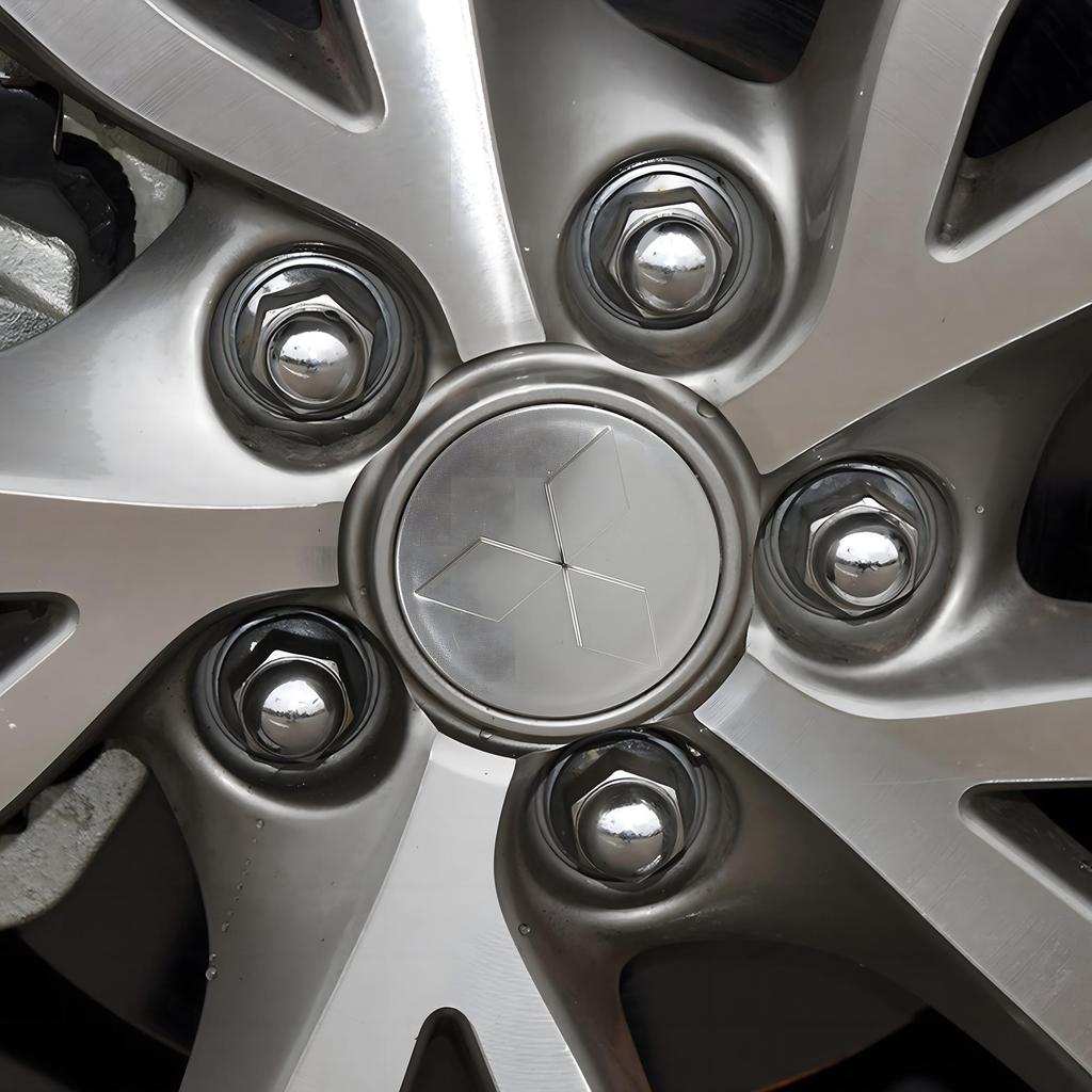 cyhk7 60MM Car Wheel Hub Caps Auto Emblem Tyre Center Covers Accessories For Mitsubishi 9 Ralliart X EX ASX L200 Colt Outlander Pajero