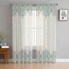 Bohemian Retro Ethnic Tulle Curtains for Living Room Bedroom Modern Kitchen Sheer Curtains for Voile Curtain
