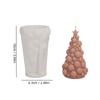 Stacked Leaves Santa Tree Resin Mould Bubble Stripe Plant Candle Soap Silicone Mold Pine Cones Christmas Gifts Party Cake Decor