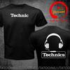 Футболки с принтом наушников Technics Унисекс Диско DJ Вечеринка Хаус Детройт Харадзюку Модная Футболка Оверсайз Трендовая DJ Футболка Топы