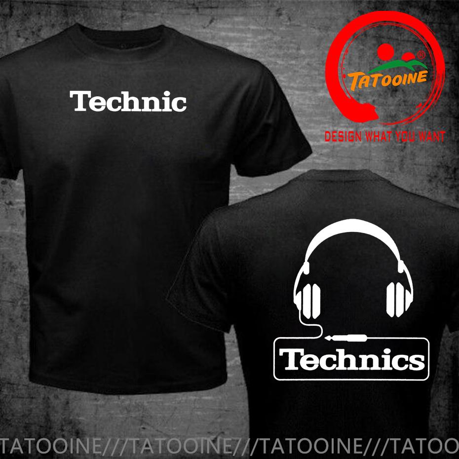 Technics Headphone Print T Shirts Unisex Disco DJ Party House Detroid Harajuku Fashion T Shirt Oversized T-shirt Trendy DJ Tee Tops